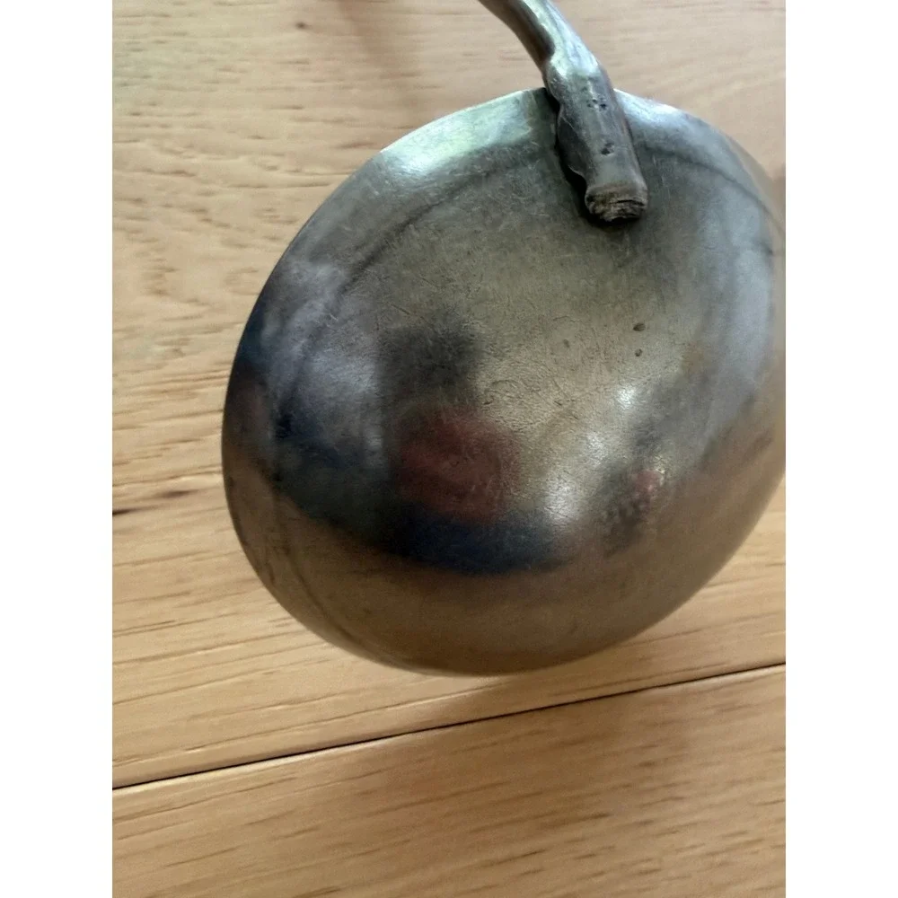 Vintage Ladle Kitchen Tool  Wood Handle Stainless Farmhouse Primitive Country
